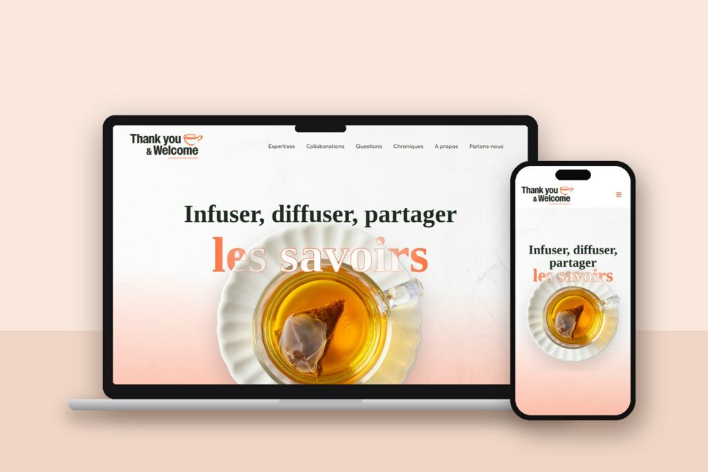 Site Thank You & Welcome réalisé par Connect Positive